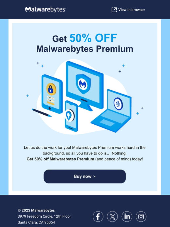 Malwarebytes: FLASH SALE - 50% off Malwarebytes Premium | Milled