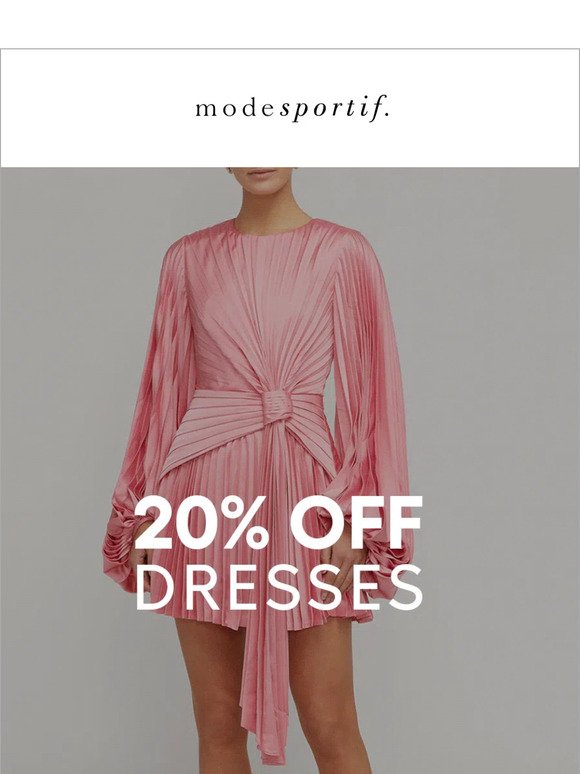 20% OFF DRESSES