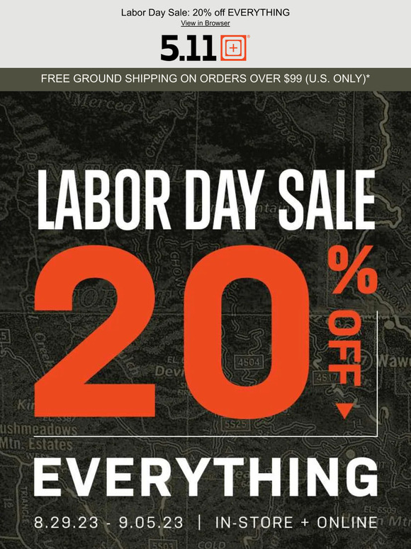20% OFF EVERYTHING STARTS NOW