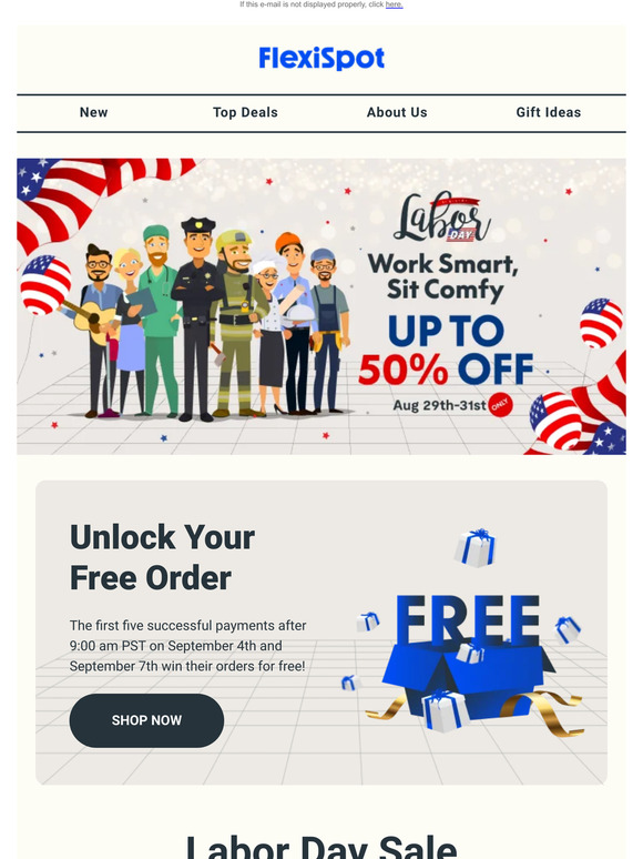 FlexiSpot Labar Day Sale Up to 50% off