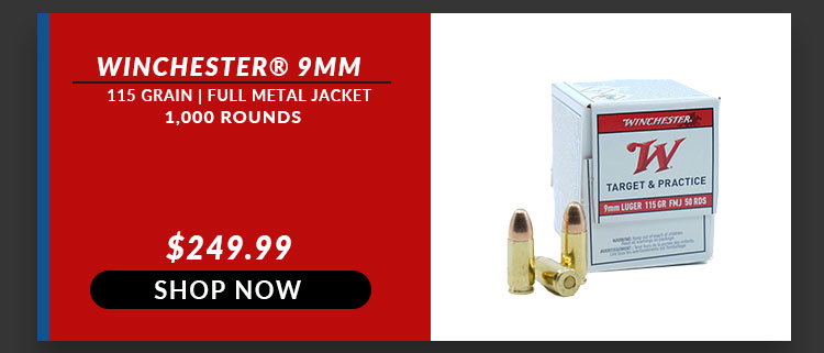 Winchester – Target & Practice – 9mm – 115 Grain – FMJ