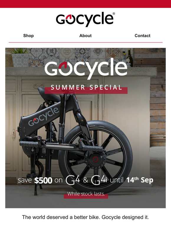 Gocycle black online friday