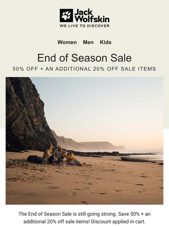 Save BIG during our End of Season Sale!