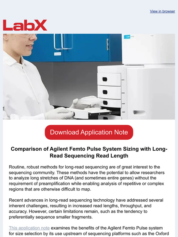 LabX This application note examines the benefits of the Agilent Femto