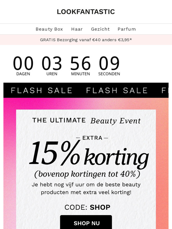 Countdown gemist? Nog -40% +15% EXTRA over!