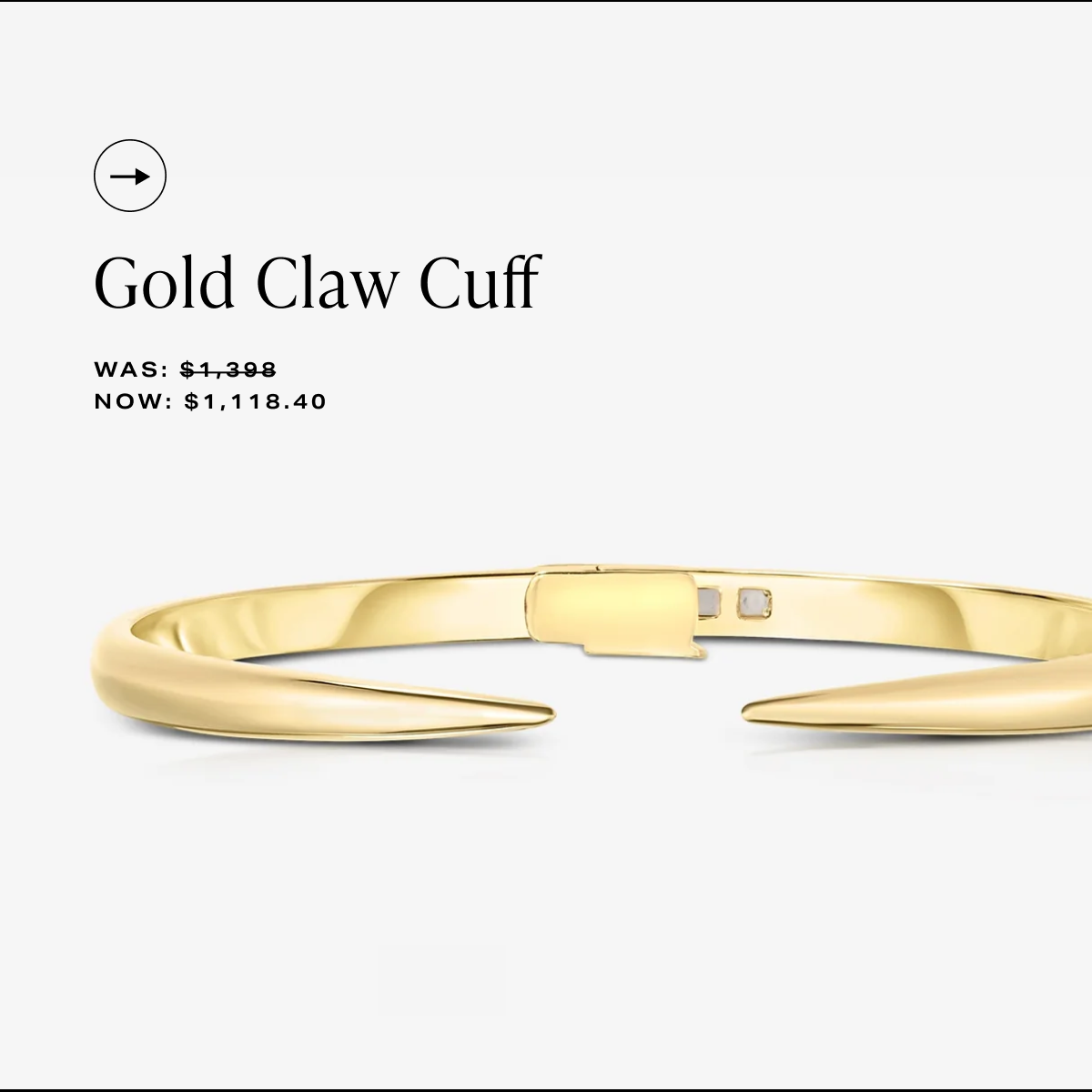 Get the Gold Claw Cuff