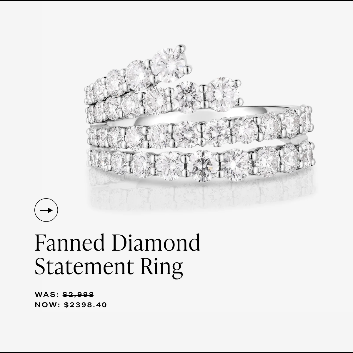 Get the Fanned Diamond Statement Ring