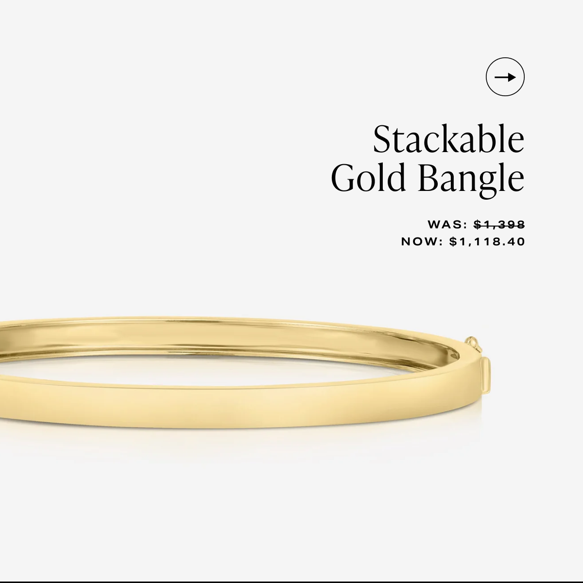 Get the Stackable Gold Bangle