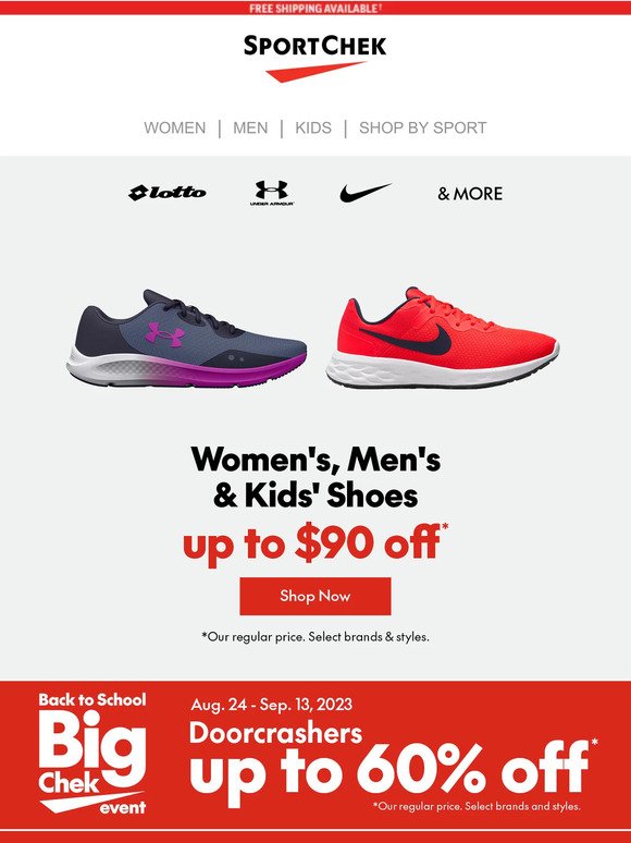 Big Chek Event Shoe Deals From Under Armour, adidas + More