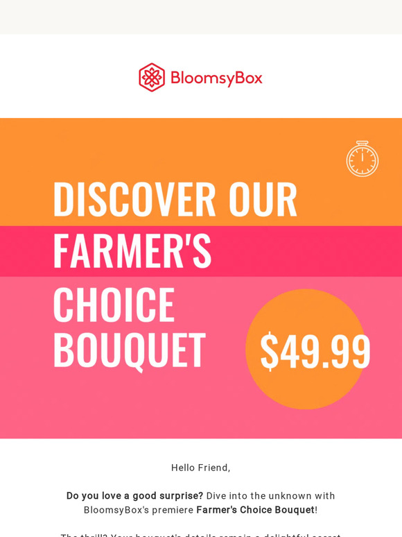 Bloomsy Box Introducing our Farmer's Choice Bouquet! 💐 Milled
