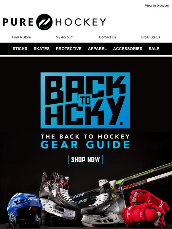 The Season Is Starting Soon, Are You Ready? Score Everything You Need At Pure Hockey!