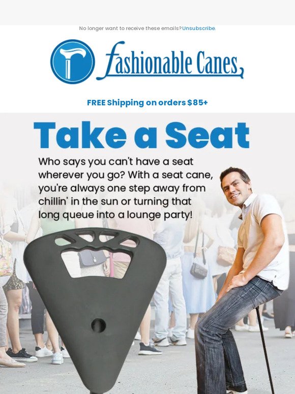 Have a Seat, Anywhere You Go! Introducing the Ultimate Seat Cane