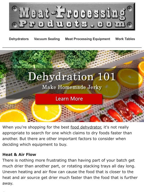 Dehydration 101