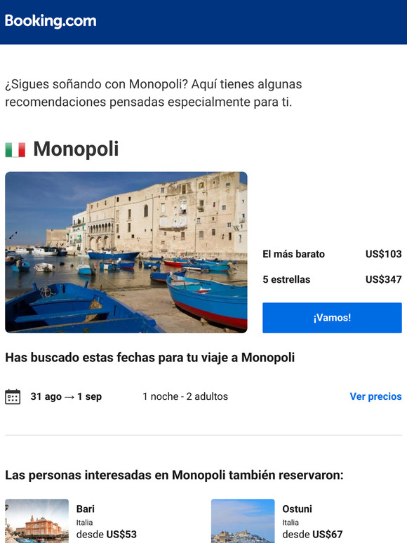 Alojamiento en Monopoli desde US$103. ¡Eso sí que es un buen precio!