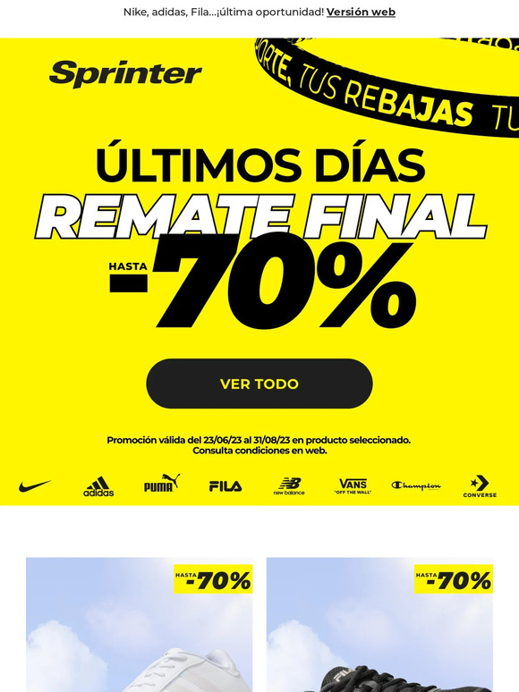 ¡Últimos días! Rebajas hasta -70%💸