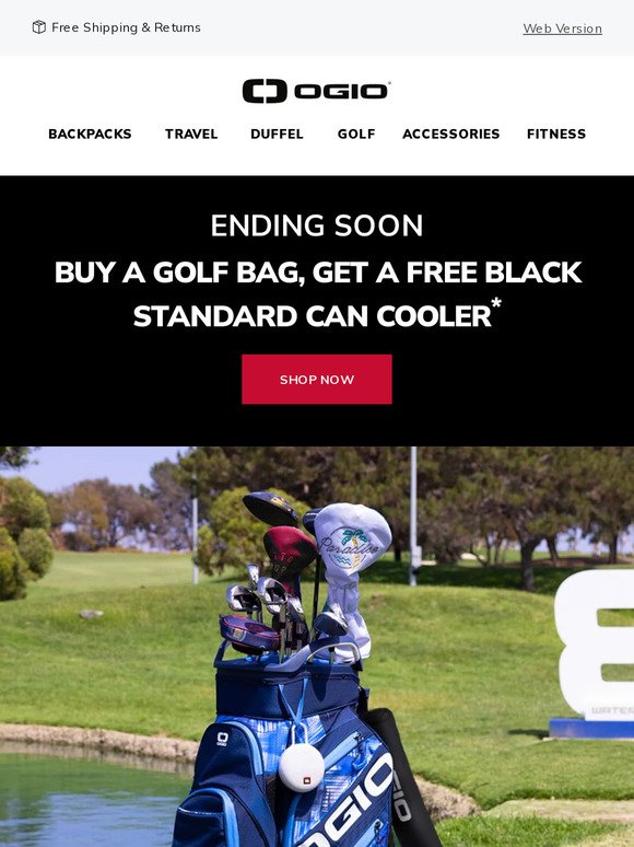 Ends Soon: Buy A Golf Bag, Get A FREE Can Cooler