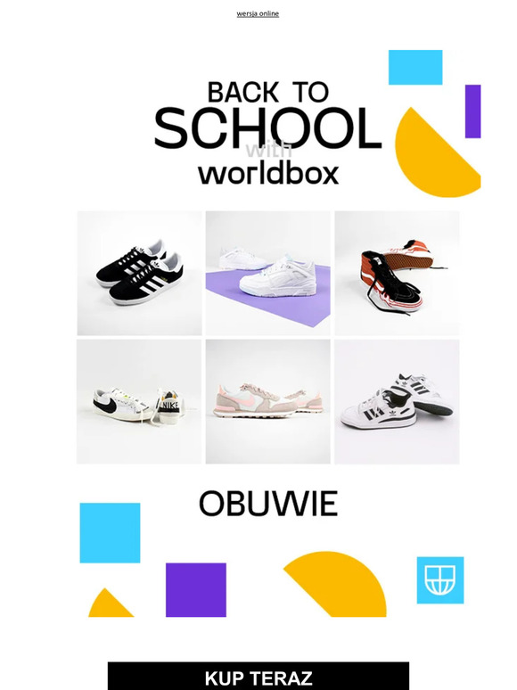 Sneakersy idealne do szkoły i nie tylko 💥