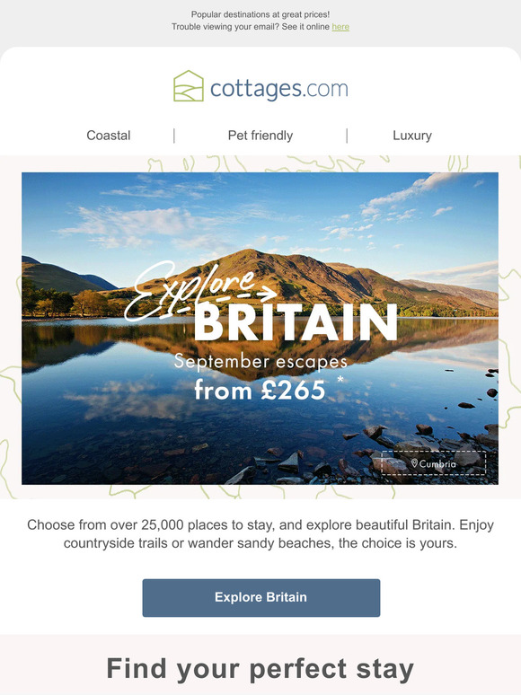 Explore Britain from £265* 🥾 🌊