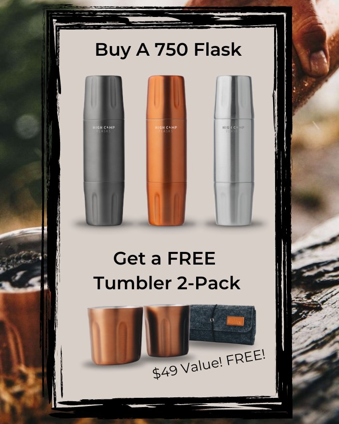 HIGH CAMP FLASK - TORCH FLASK - GUNMETAL