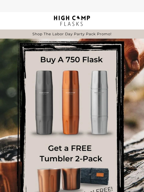 Firelight 750ml Flask - Premium Flask w/ Tumblers