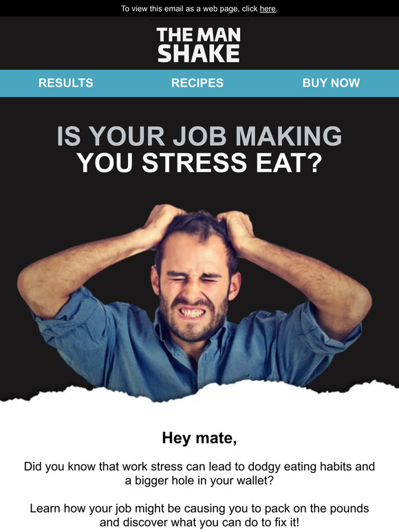 mate - Is your job making you stress eat? 💼🍔