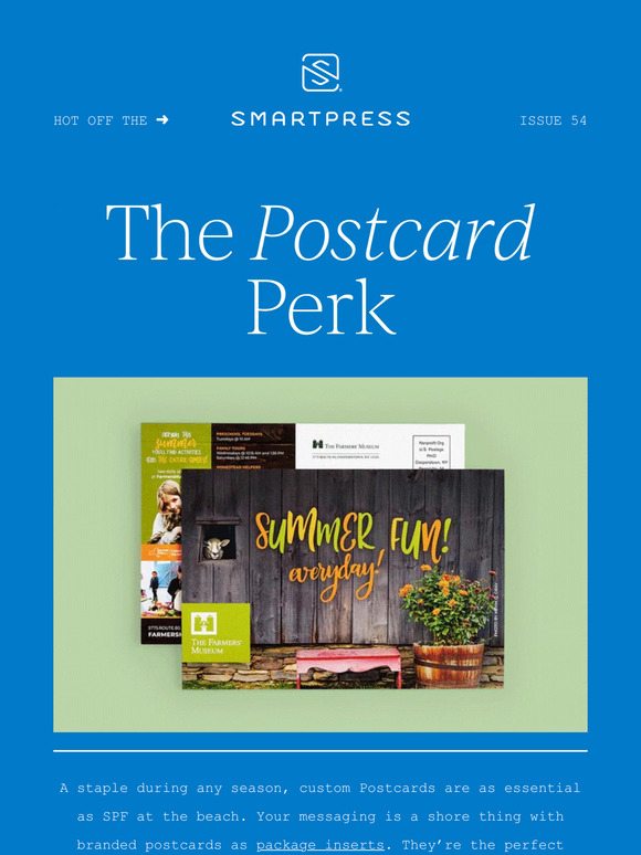 Smartpress 🔥 Hot off the (Smart)Press End summer with a BANG (& a