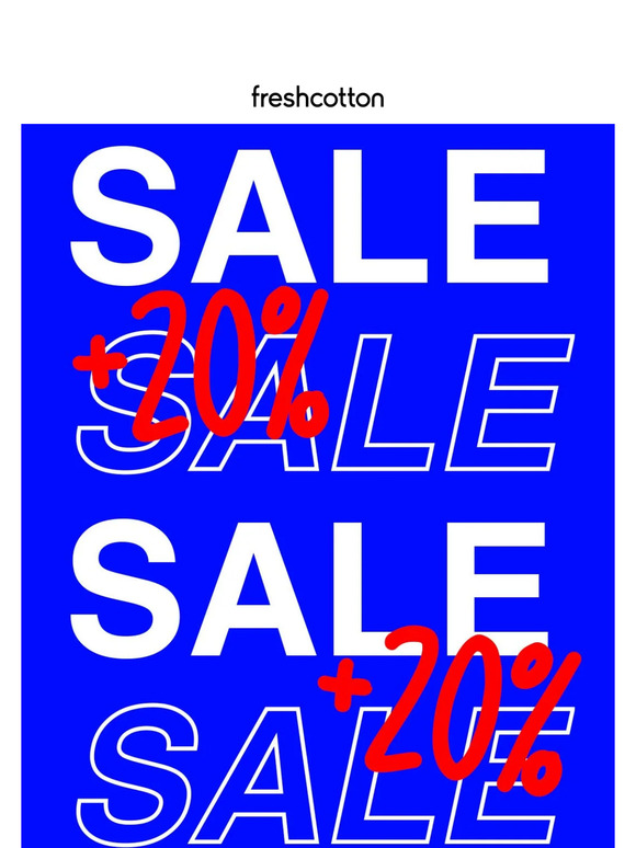 Be quick: 20% extra off all sale items 💥