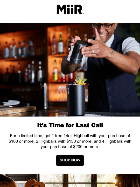 It's Time for Last Call