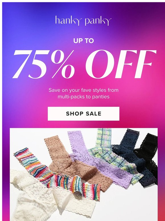 Up to 75% OFF Sale!