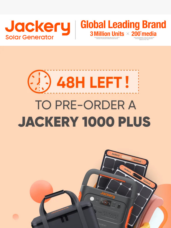 Jackery ⏰48 Hours Left on Jackery BrandNew 1000 Plus Special Milled