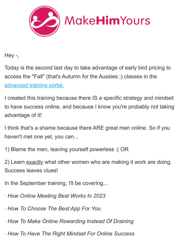 A Coaching Session With Me For $19? Ends Tomorrow.