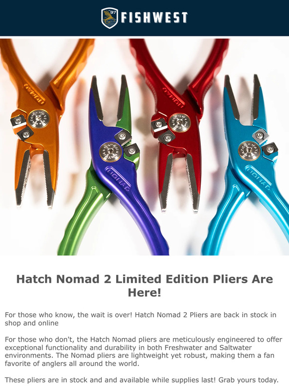 THEY'RE BACK: The Hatch Nomad 2 Pliers!