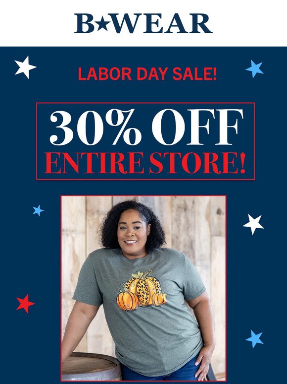 Labor Day Sale Starts NOW!