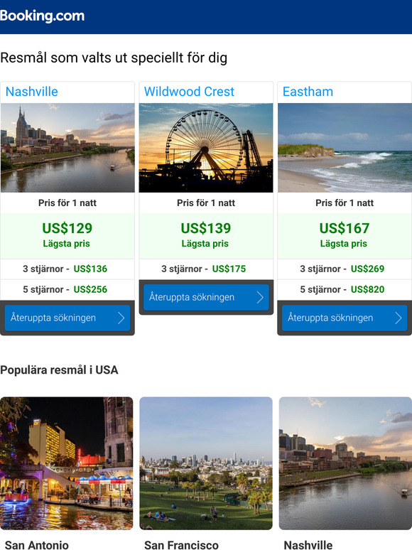 Nashville eller Wildwood Crest – var finns de bästa priserna?