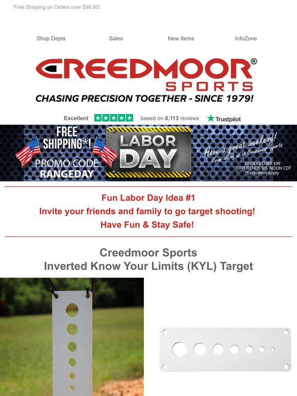 Labor Day Weekend Sale Continues! Free Scope Cover!