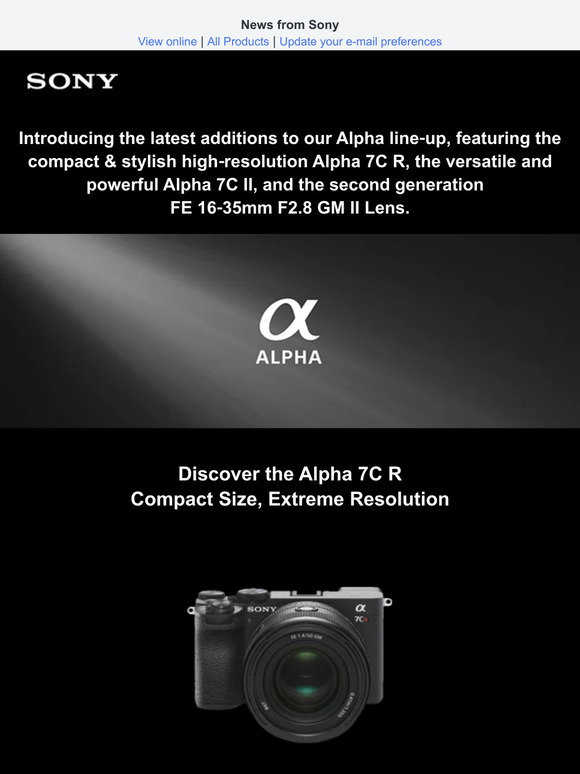 Sony: Introducing: Sony’s Alpha newest lineup | Milled