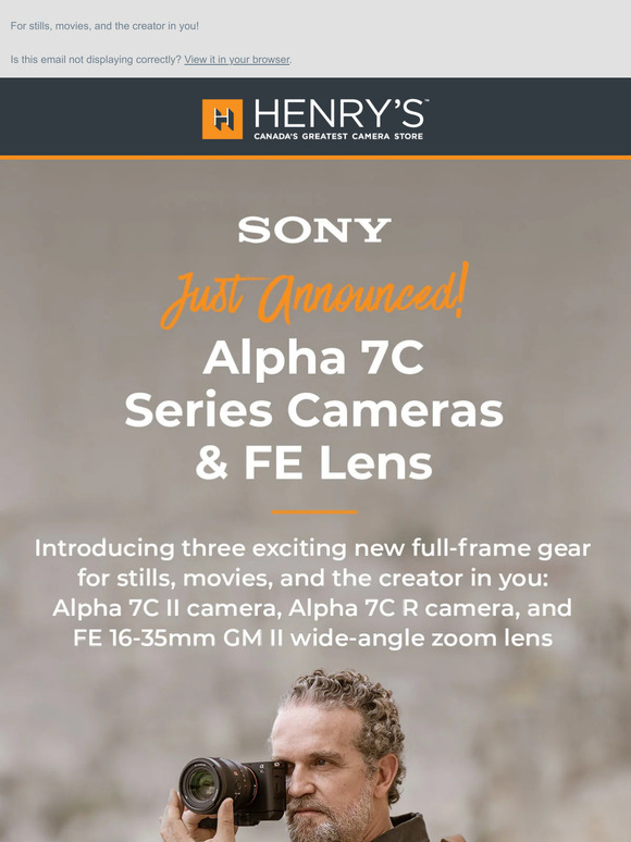Just Released: Two New Alpha 7C Series Cameras from Sony!