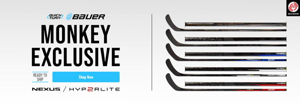 Bauer Vapor Hyperlite & Nexus Sync Sticks | Now in HockeyMonkey Exclusive Colors
