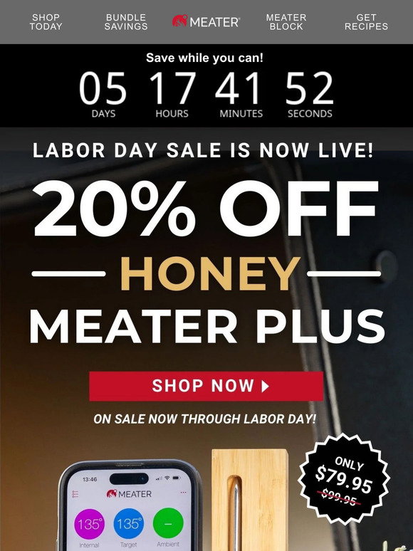 Anniversary Bundle  MEATER Block with Free MEATER Plus – MEATER US