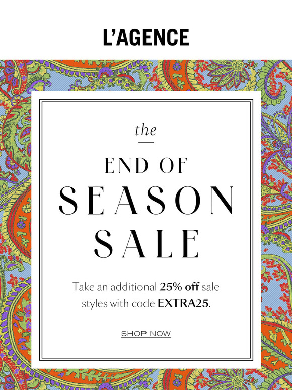 End of Season Sale