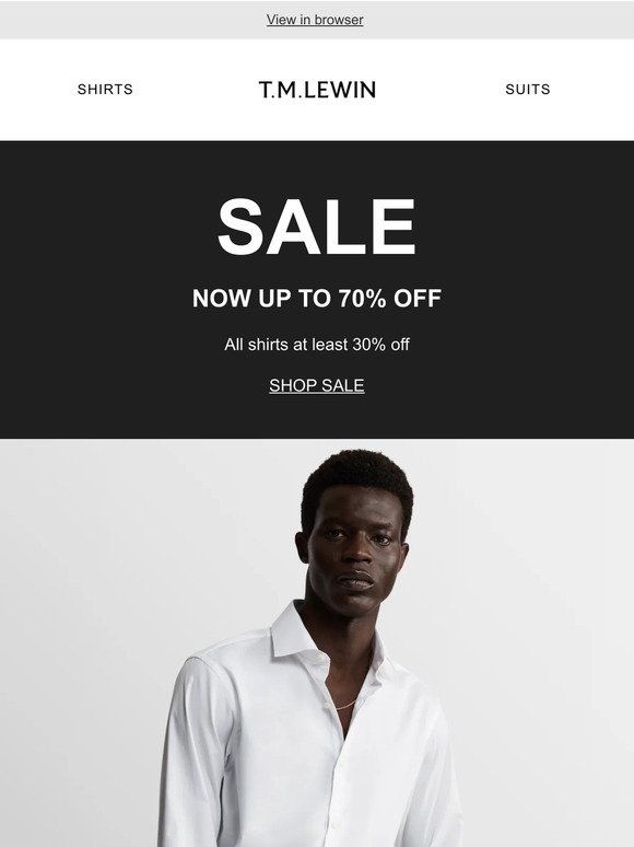 SALE: Now up to 70% off