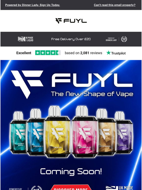 Dinner Lady: Get ahead of the crowd: be the first to know about FUYL! |  Milled