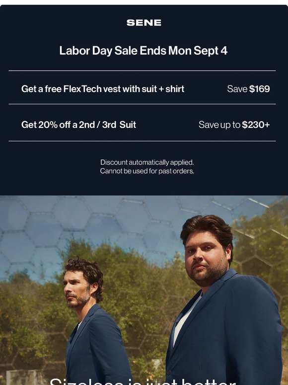 Don't miss the Labor Day Sale.