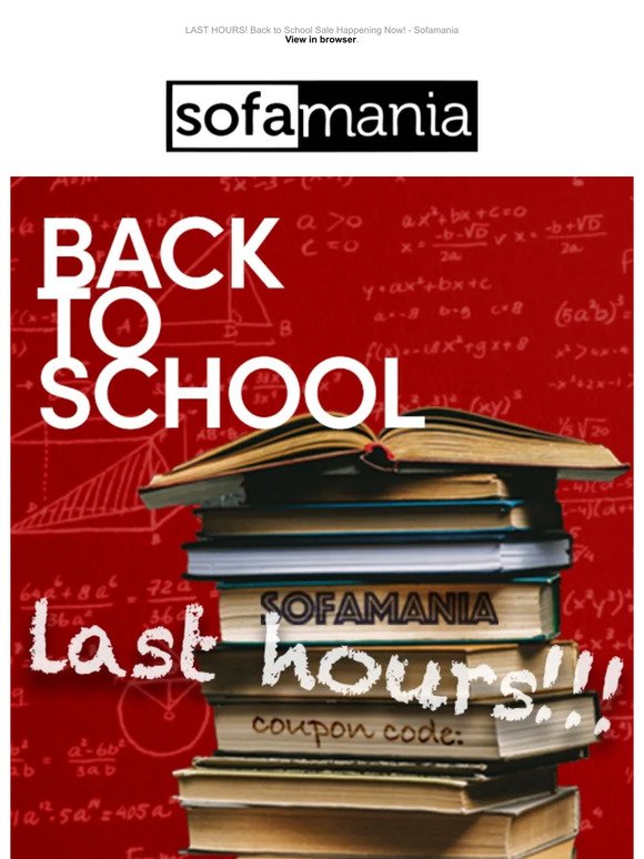 Last hours: Back to School Sale! 📚