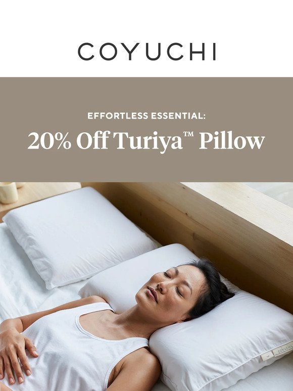 Effortless Essential 20% Off Turiya™ Pillow