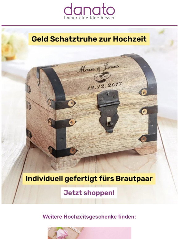 Danato: Schatztruhe zur Hochzeit - originelles Geldgeschenk zur ...