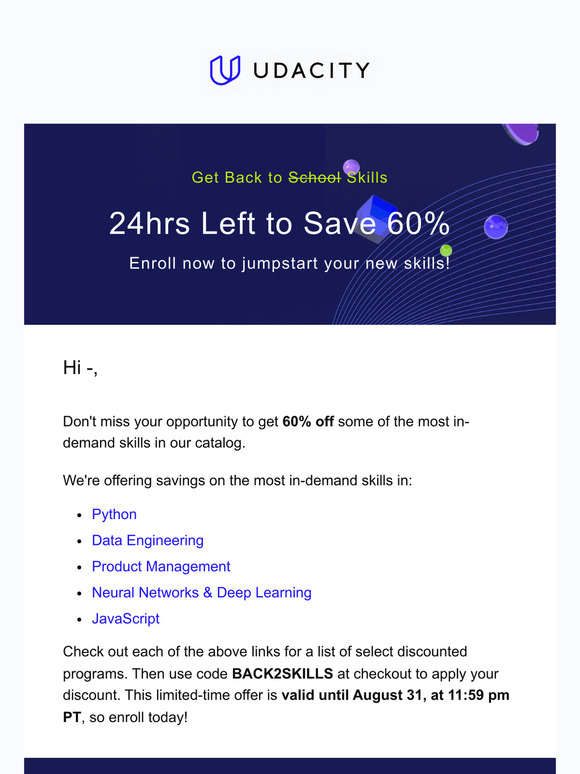 Only 24hrs left to save.