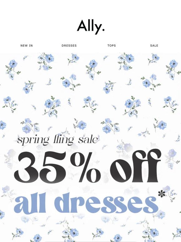 📣 This Is MAJOR: 35% OFF Dresses
