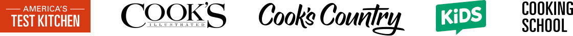 America's Test Kitchen, Cook's Illustrated, Cook's Country, ATK Kids, and Cooking School