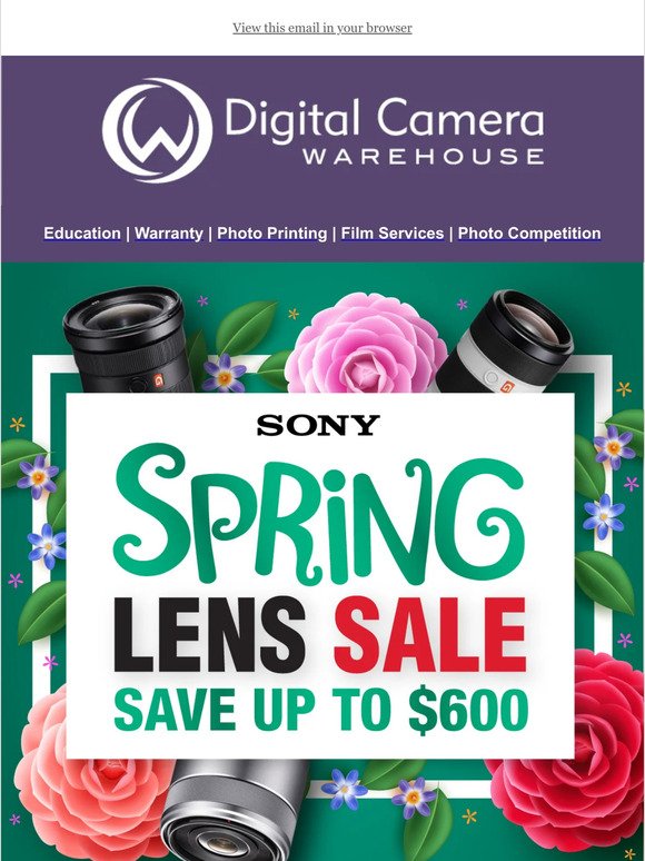 🌼 Sony Spring Lens Sale Starts Now!